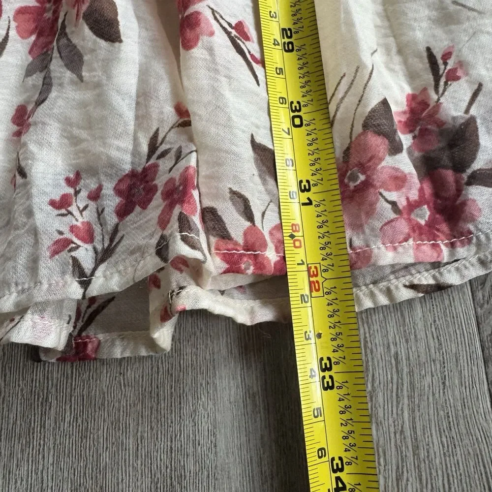 NWT Abercrombie & Fitch Floaty Dress XS Trapeze Mini Floral Boho Lightweight - Picture 4 of 11